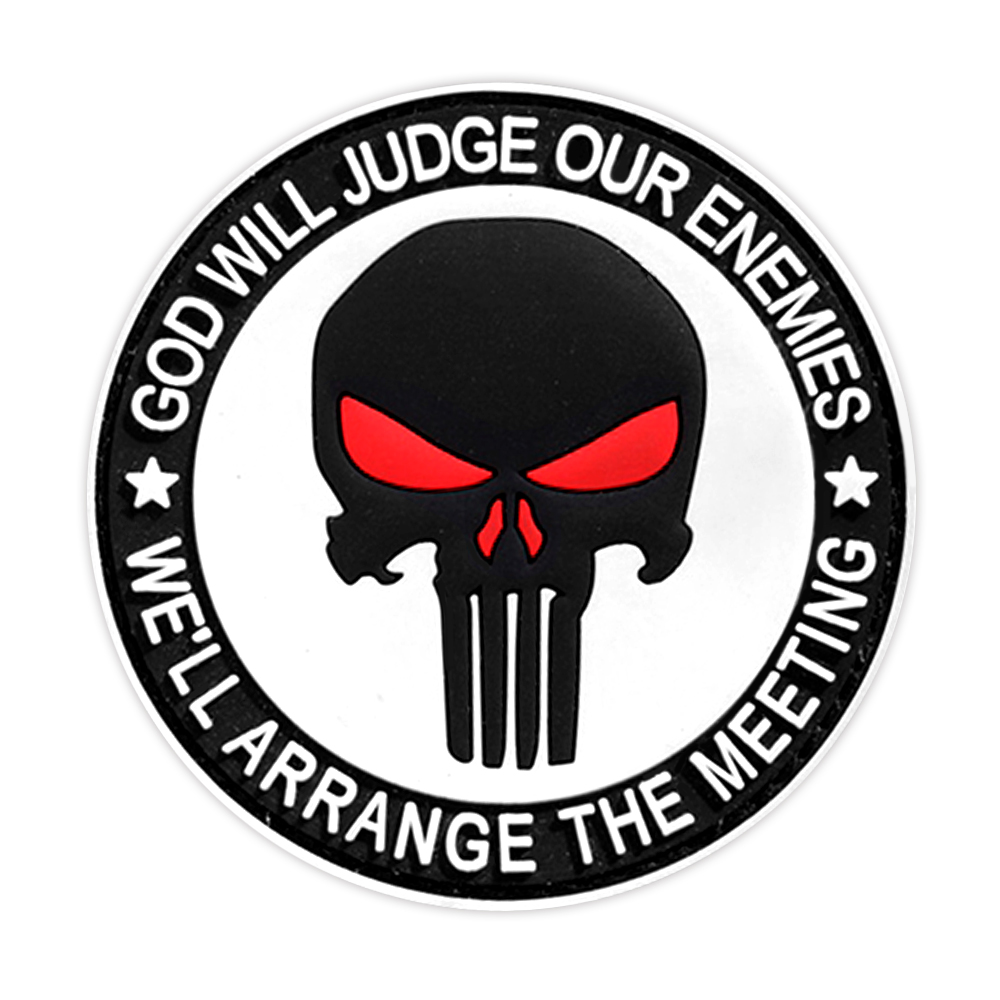 NEW ROUND GOD WILL JUDGE OUR ENEMIES TACTICAL MORALE PATCH HOOK & LOOP